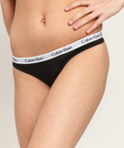 Calvin Klein Thong 3 Pack C/O černé / bílé