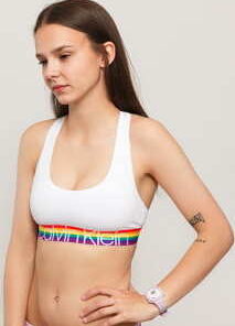 Calvin Klein Unlined Bralette bílé / multicolor XS