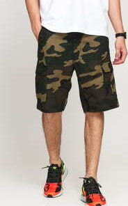 Carhartt WIP Aviation Short camo zelené 32