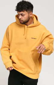 Carhartt WIP Hooded American Script Sweat tmavě žlutá S