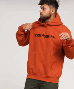 Carhartt WIP Hooded Carhartt Sweat tmavě oranžová M