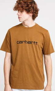 Carhartt WIP Script Tee hnědé S