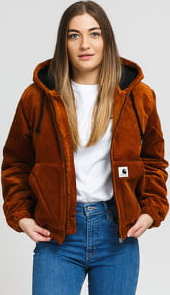 Carhartt WIP W' Corduroy Timber Jacket hnědá M