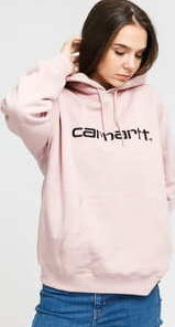 Carhartt WIP W Hooded Carhartt Sweat světle růžová L