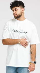 CATERPILLAR Basic Tee bílé XL