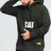 CATERPILLAR CAT Hoodie tmavě olivová XL