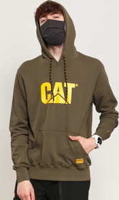 CATERPILLAR Classic CAT Pull Over olivová XL