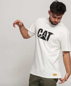 CATERPILLAR Classic CAT Tee bílé L