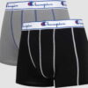 Champion 2 Pack Boxers černé / šedé XXL