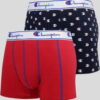 Champion 2 Pack Boxers mall Logo navy / červené