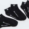 Champion 3 Pack Ankle Socks černé