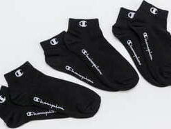 Champion 3 Pack Ankle Socks černé