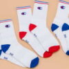 Champion 3 Pack Socks bílé / modré / červené