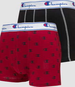 Champion Boxery ix 2Pack černé / červené