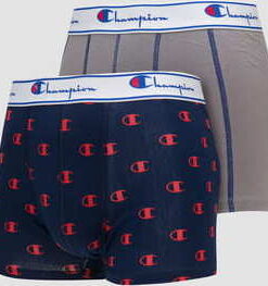 Champion Boxery ix 2Pack šedé / navy / červené