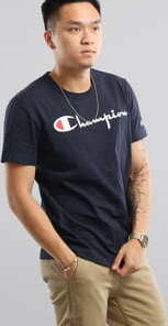 Champion Crewneck T-Shirt navy S