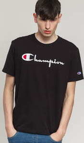 Champion Crewneck T-Shirt černé S