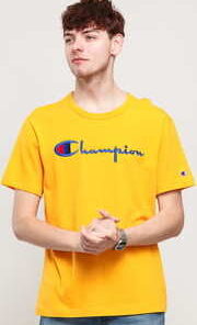 Champion Crewneck T-Shirt světle oranžové S