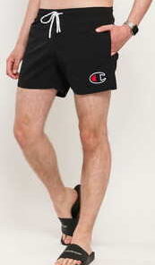 Champion Logo Beachshort černé XL