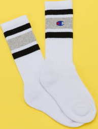 Champion Rochester Crew Sock bílé / melange šedé / černé EUR 43-46