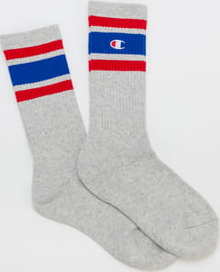 Champion Rochester Crew Sock melange šedé / červené / modré