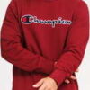 Champion Script Logo Crewneck vínová XL