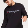 Champion Script Logo Crewneck černá XL