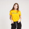 Champion Script Logo Crewneck Tee žluté L