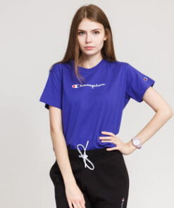 Champion Script Logo Tee modré M