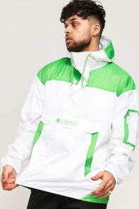 Columbia Challenger Windbreaker bílá / zelená S