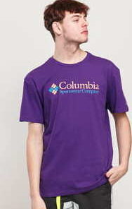 Columbia CSC Basic Logo Short Sleeve fialové S