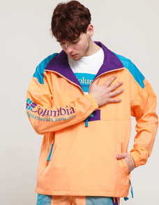 Columbia Santa Ana Anorak Jacket oranžová / tyrkysová XL