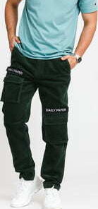 Daily Paper Corduroy Cargo Pants zelené XL