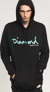 Diamond Supply Co. OG Script Hoodie černá S