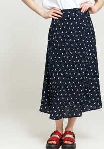 EDITED Dafne Skirt navy / bílá XS