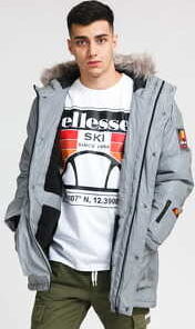 ellesse Mazzo Parka Jacket šedá S