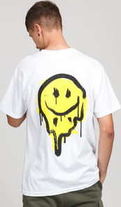 F*CK THEM Smiley Tee bílé S