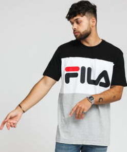 Fila Men Day Tee černé / melange šedé / bílé M