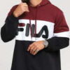 Fila Men Night Blocked Hoody vínová / černá / bílá M