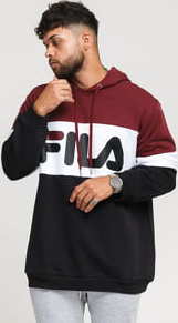 Fila Men Night Blocked Hoody vínová / černá / bílá M