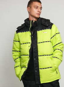 Fila Men Tatsuji Puff Jacket limetková / černá S