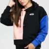 Fila W Bayou Blocked Hoody černá / růžová S