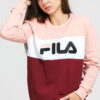 Fila W Leah Crew Sweat růžová / bílá / vínová M