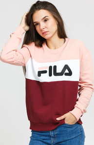 Fila W Leah Crew Sweat růžová / bílá / vínová M