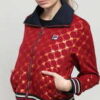 Fila W Lerdidwen AOP Track Jacket vínová / oranžová M