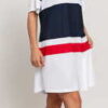 Fila Women Basanti Tee Dress bílé / navy / červené S