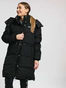 Fila Women Tender Long Puffer Jacket černá M