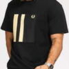 FRED PERRY Tipped Graphic Tee černé L