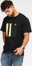 FRED PERRY Tipped Graphic Tee černé L