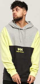 Helly Hansen YU20 Blocked Hoodie melange šedá / tmavě šedá S